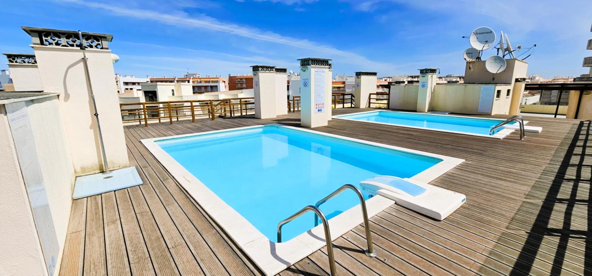 1B Terrace B - Casas & Papeis Apartment Armacao de Pera Bagian luar foto